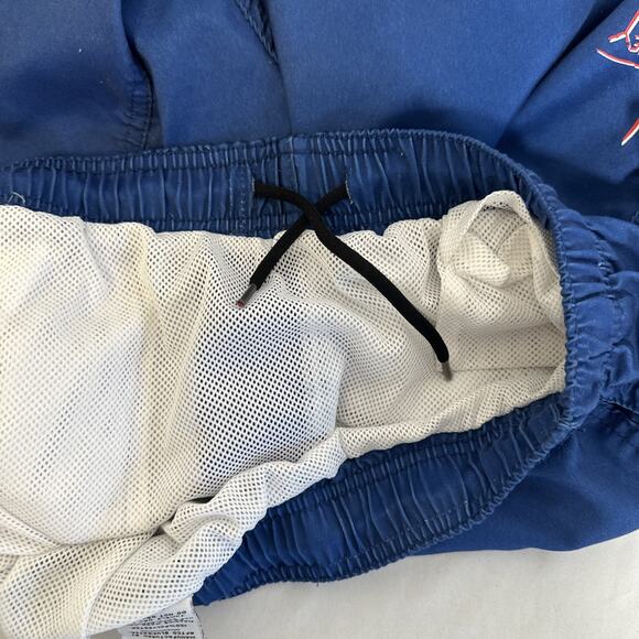 VTG Guy Harvey AFTCO Bluewater Blue Board Shorts Red Marlin Design Size Large - Picture 8 of 8